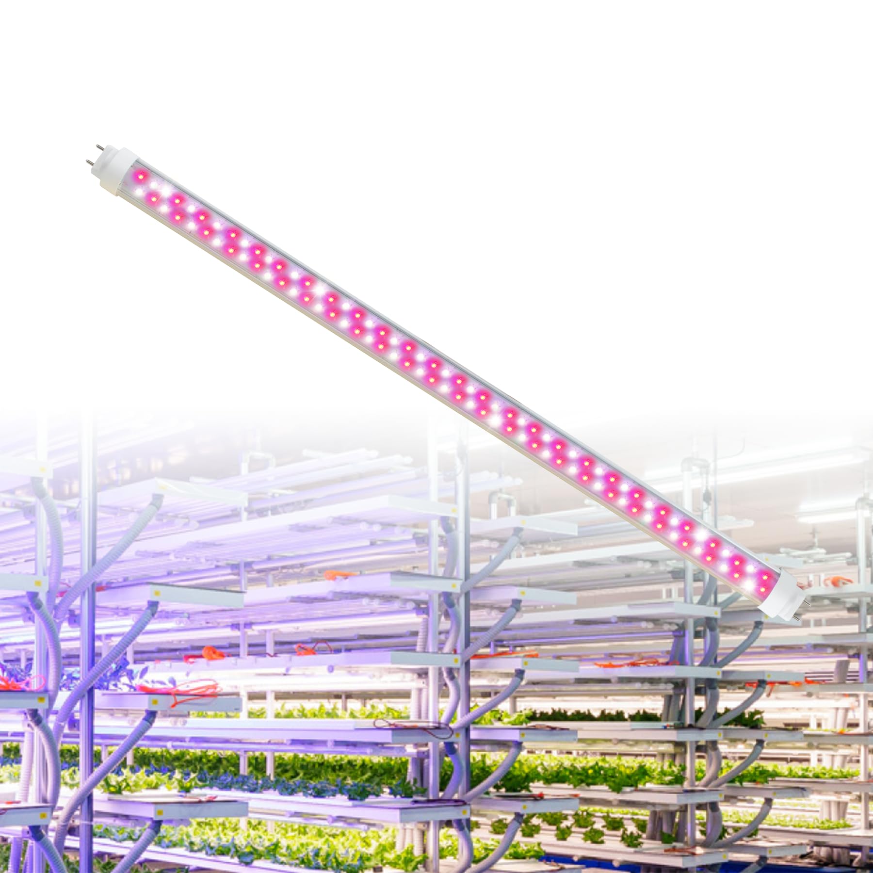 Amazon.co.jp: 植物育成ライト 20W 0.6m 直管型LEDライト 水耕栽培工場